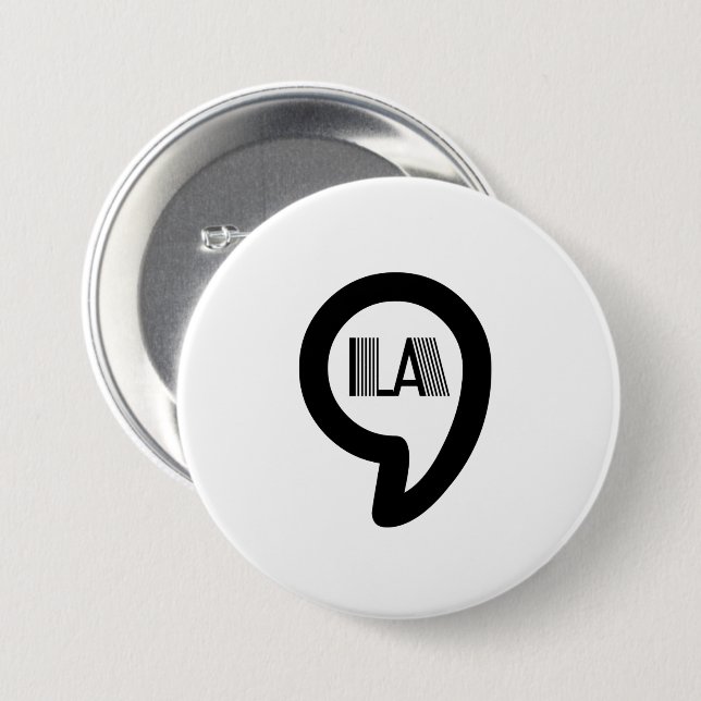 CommaLa - Kamala 3 Inch Round Button (Front & Back)