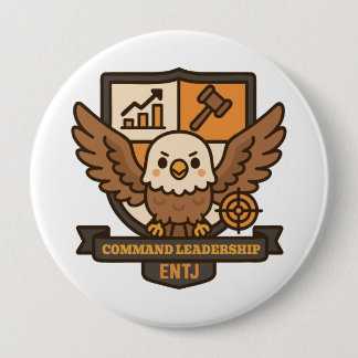Command Eagle – Focused Leadership 4 Inch Round Button
