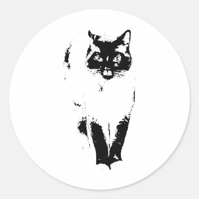 Command Presence Classic Round Sticker (Front)