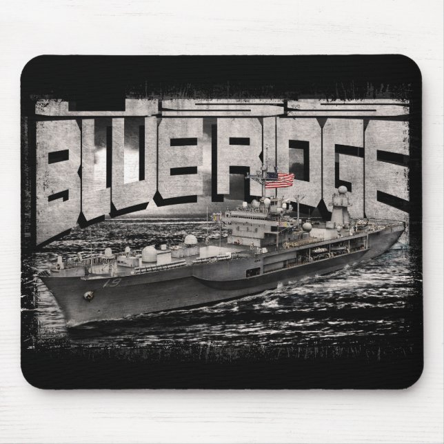 Command ship Blue Ridge Mousepad (Front)