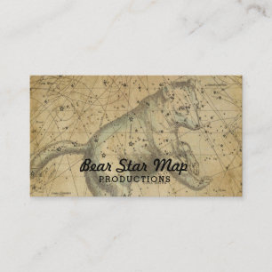 Commandant d'Ursa de constellation de carte