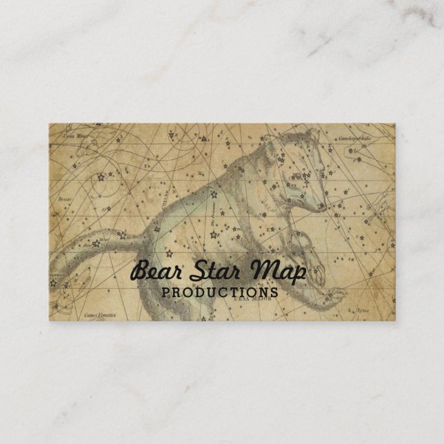 Commandant d'Ursa de constellation de carte (Devant)