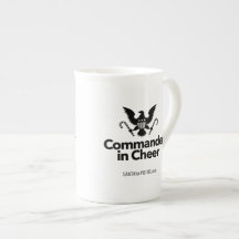 "Commandant tasse de porcelaine tendre dans