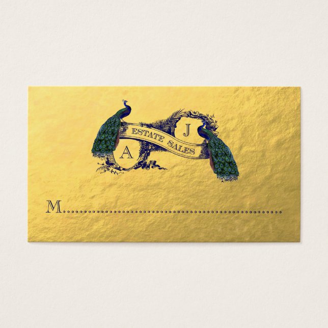 Commande à façon de paons d'or (Devant)