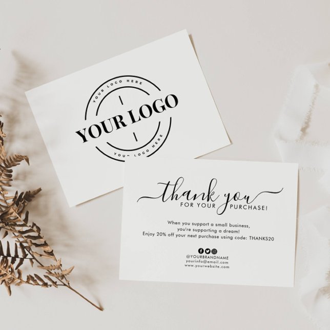 Commande de Merci de logo simple Entreprise (Créateur téléchargé)