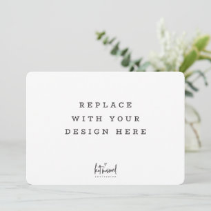 COMMANDE D'IMPRESSION Carte 7 x 5 pouces avec bord