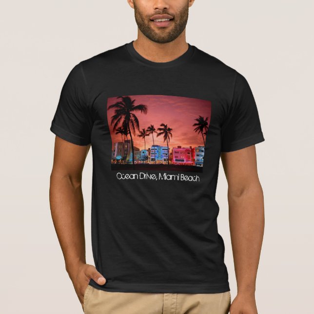 Commande d'océan - T-shirt d'horizon de Miami (Devant)