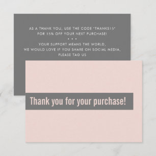COMMANDE MERCI moderne insert rose gris