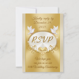 Commande spéciale 50e anniversaire Cartes RSVP pou