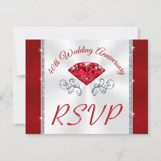 Commande spéciale Ruby, 40e Cartes RSVP, Alice (Devant)