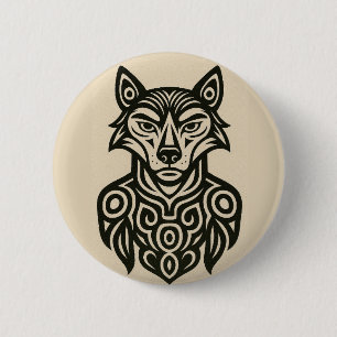 Commander Furry 2 Inch Round Button