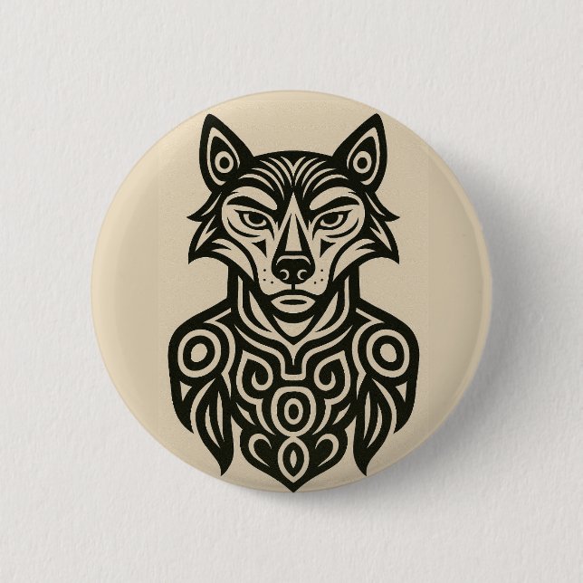 Commander Furry 2 Inch Round Button (Front)