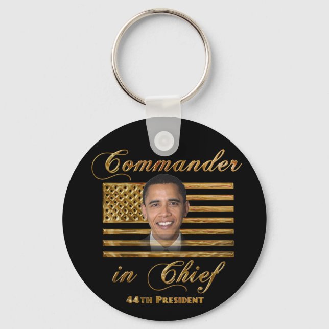Commander in Chief, Barack Obama Keychain (Front)