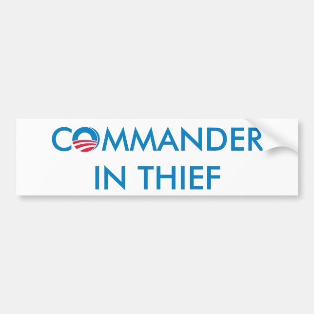 Commander in Thief Bumper Sticker (Front)