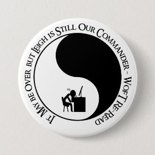 Commander Leigh 3 Inch Round Button