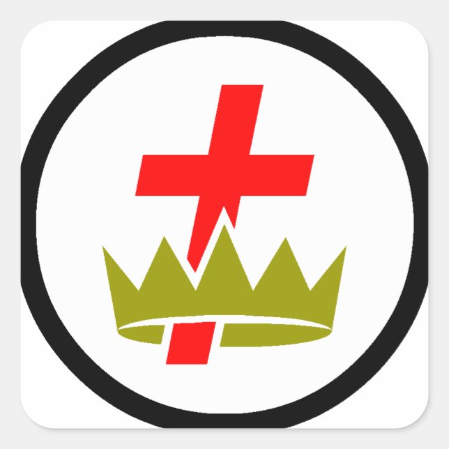 Commandery Square Sticker (Front)