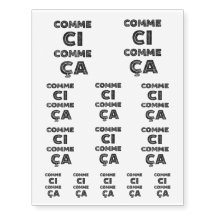 Comme Ci, Comme Ca - Funny Expressions