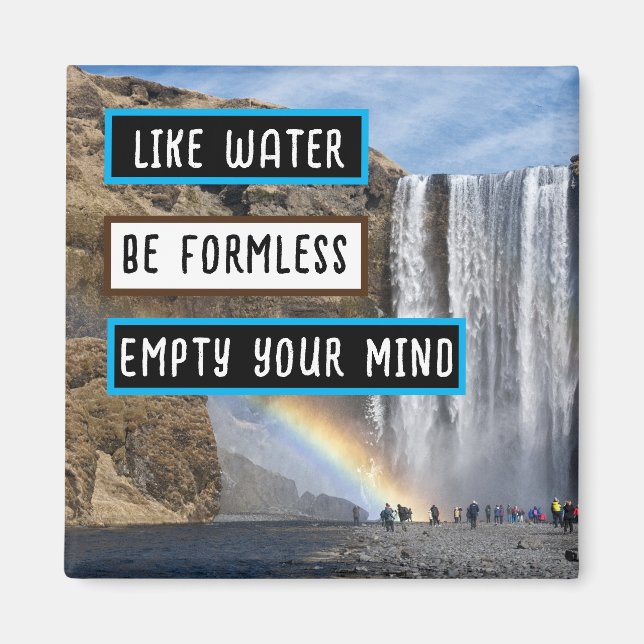 Comme L'Eau Soit Sans Forme Réfrigérateur Aimant (Devant)