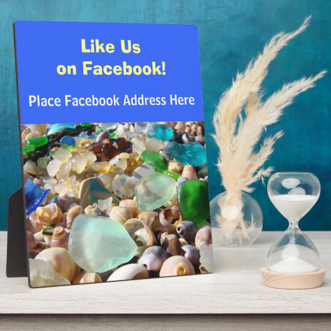 Comme nous sur Facebook Contre-panneau Plaque pers (Côté)