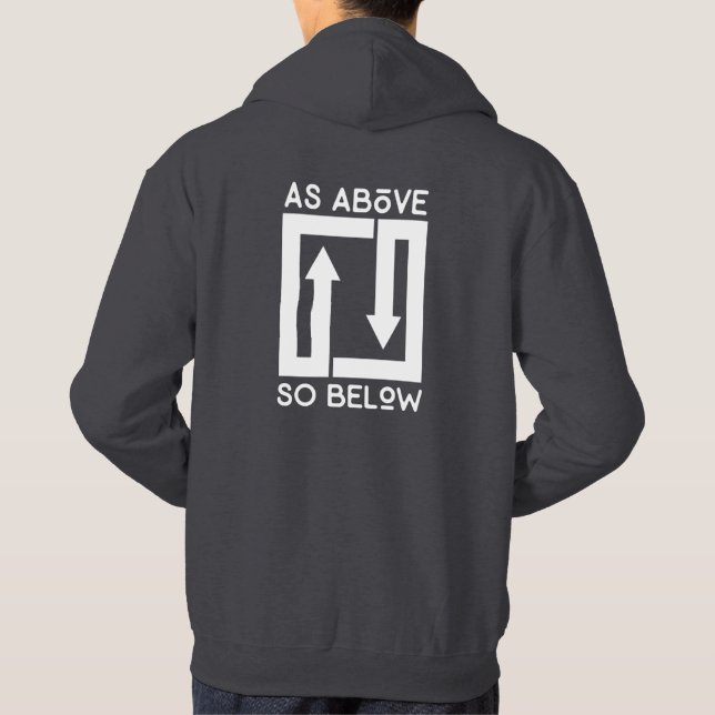 Comme précédemment ainsi au-dessous du sweat - (Dos)