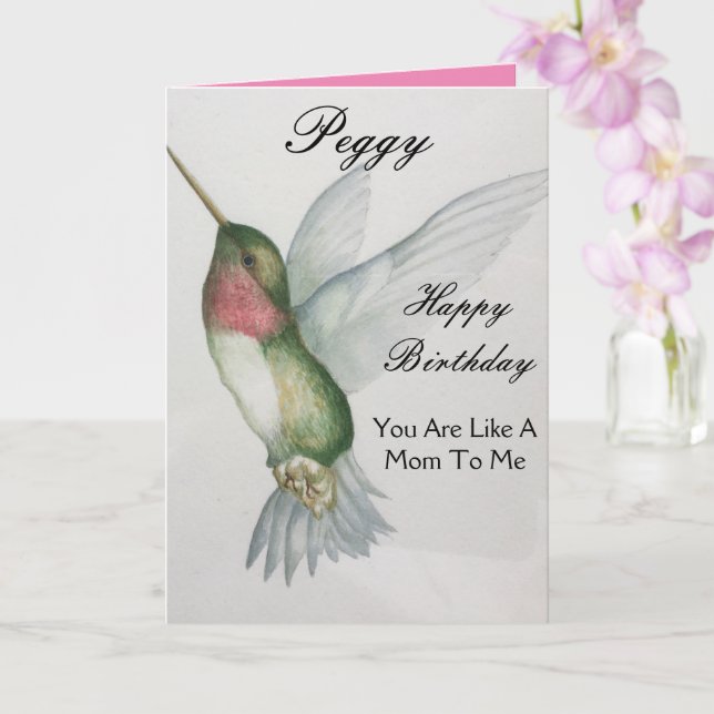 Comme Une Maman Carte De Voeux D'Anniversaire (Orchidée)