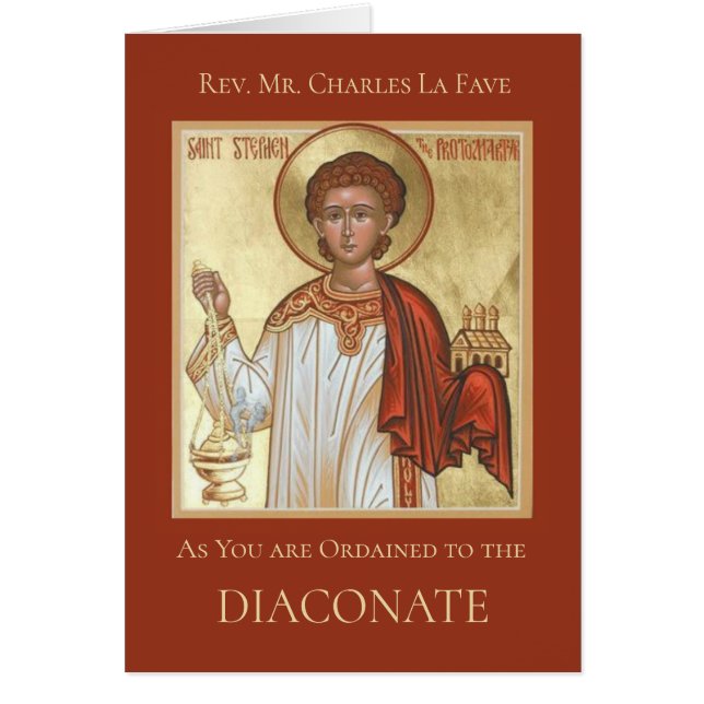 COMME VOUS ÊTES ORDONNÉ AU DIACONATE (Devant)
