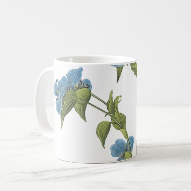 commelina(Commelina tuberosa) by Redouté Coffee Mug (Front Left)