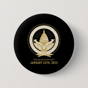 Commemorate 60th Presidential Inauguration Preside 2 Inch Round Button