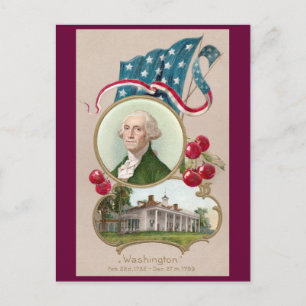 Commemorating George Washington Postcard