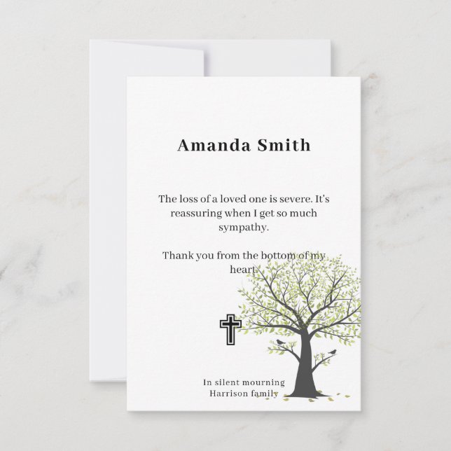 Commemoration Charity Cards with Tree (Front)