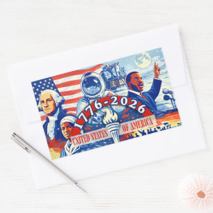 Commemorative 1776-2026 USA Semiquincentennial  Sticker