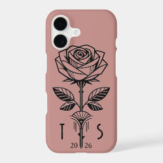 Commemorative Art Deco Rose Phone Case - iPhone