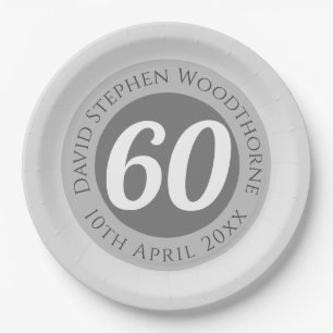 Commemorative Birthday Celebration Personalised Paper Plate