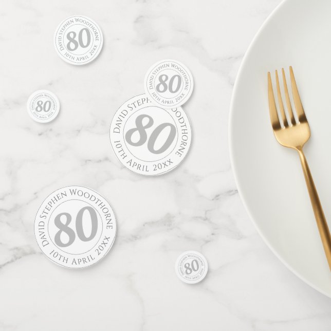 Commemorative Birthday Celebration Personalized Co Confetti (Group)