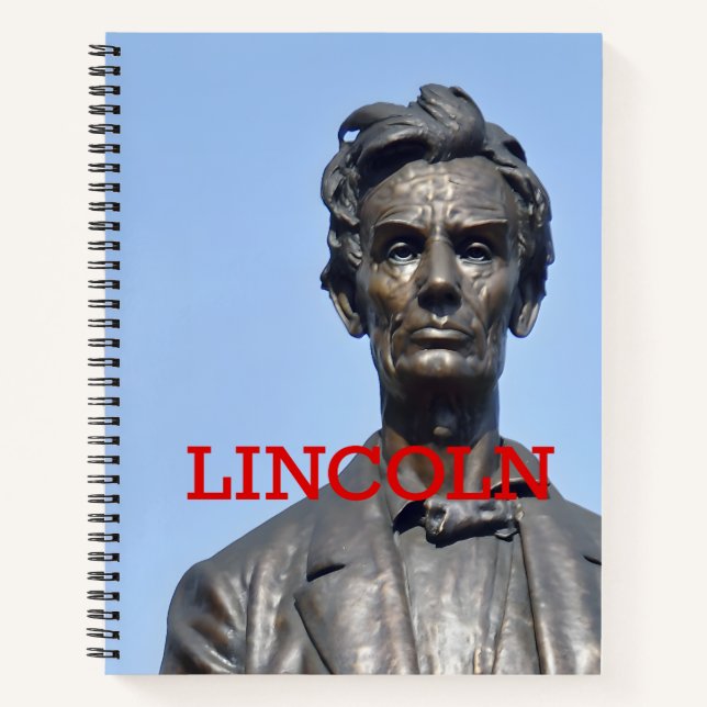 Commemorative Civil War Lincoln Statue, Lytle Park Notebook (Front)