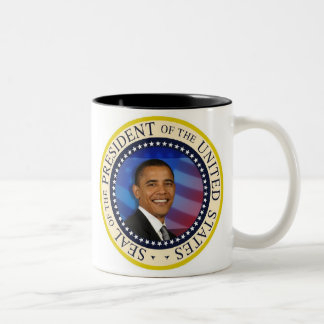 Commemorative President Obama Inauguration Two-Tone Coffee Mug