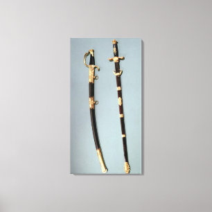 Commemorative sword given by Napoleon Bonaparte Canvas Print