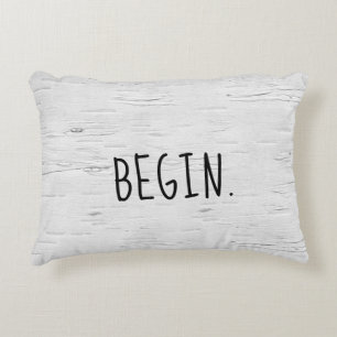 COMMENCER Le Texte Sur Le Coussin Accentuation De 