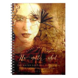 Commencez à écrire le carnet de spirale de thèm