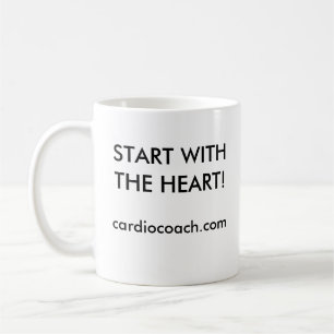 Commencez par la tasse de café de coeur