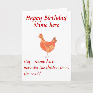 Cartes Poulet D Anniversaire Zazzle Ca