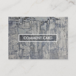 comment card crispy texture