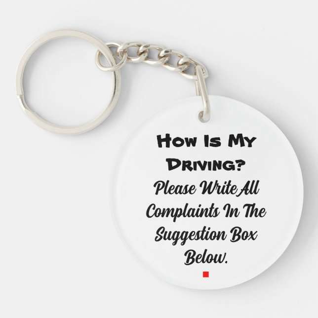 Comment est mon Porte - clé de conduite (Devant)