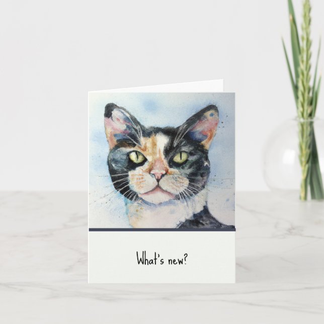 Comment êtes-vous Chat Aquarelle Personnalisé (Devant)
