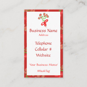 Comment Feminine Et Joli Carte de visite Floral