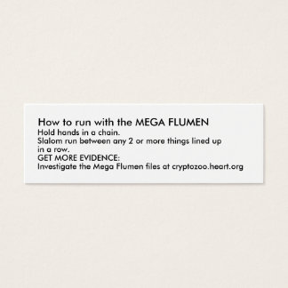 Comment fonctionner avec le MEGA FLUMEN