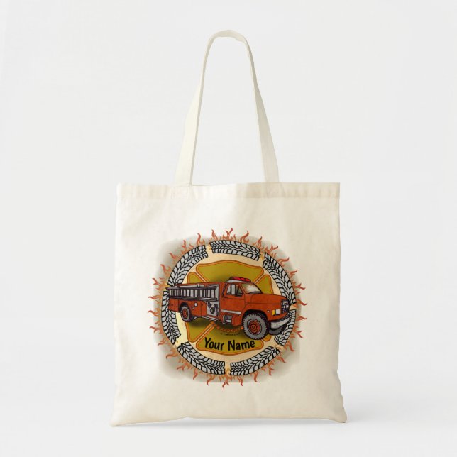 Comment je marche sac fourre-tout pompier camion p (Devant)