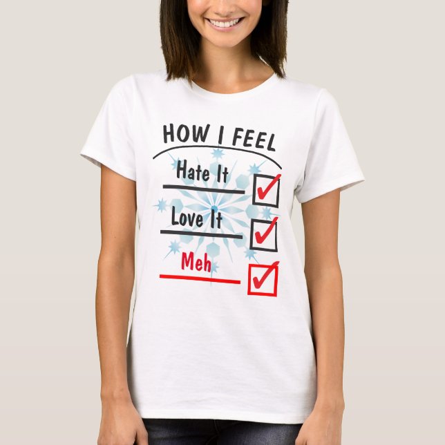 Comment je ressens le T-shirt de l'enquête (Devant)