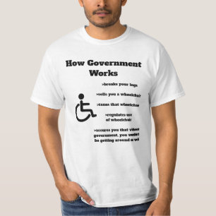 Comment le gouvernement fonctionne T-shirt fauteui