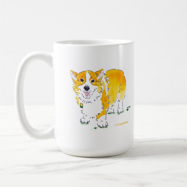 Comment les shamrocks sont tasse née de corgi (Gauche)
